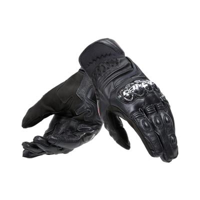 Dainese Carbon 4 Black Kısa Deri Eldiven