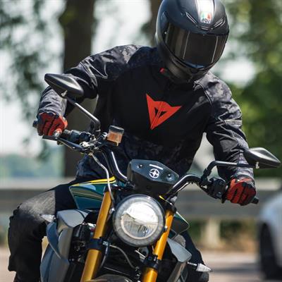 Dainese Ignite Camo Gray Black Fluo Red Air Tekstil Mont