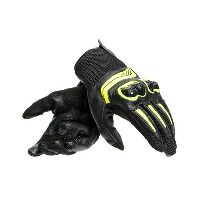 Dainese Mig 3 Unisex Gloves Black Fluo Yellow Deri Eldiven