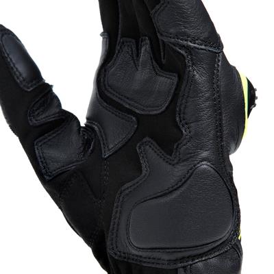 Dainese Mig 3 Unisex Gloves Black Fluo Yellow Deri Eldiven