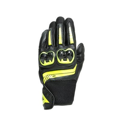 Dainese Mig 3 Unisex Gloves Black Fluo Yellow Deri Eldiven