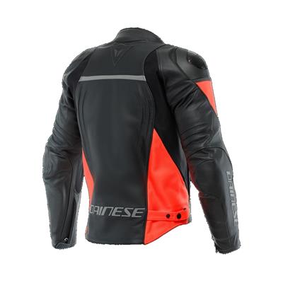 Dainese Racing 4 Black Fluo Red Deri Mont
