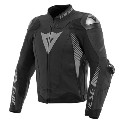 Dainese Super Speed 4 Black Matt Charcoal Gray Deri Mont