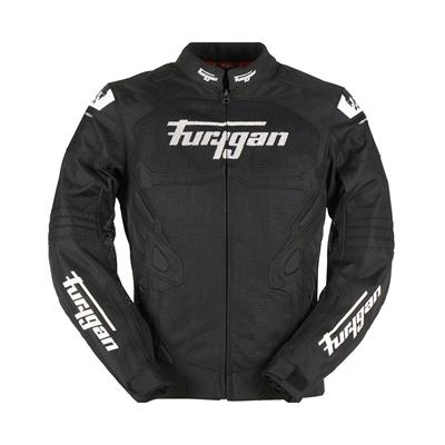 FURYGAN ATOM VENTED EVO YAZLIK CEKET SİYAH BEYAZ