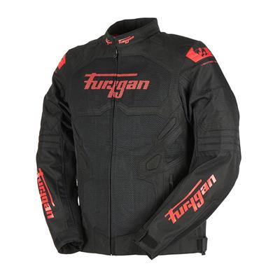 FURYGAN ATOM VENTED EVO YAZLIK CEKET SİYAH KIRMIZI