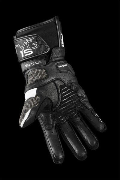 Furygan STYG15 Deri Motosiklet Yarış Eldiveni Siyah Beyaz