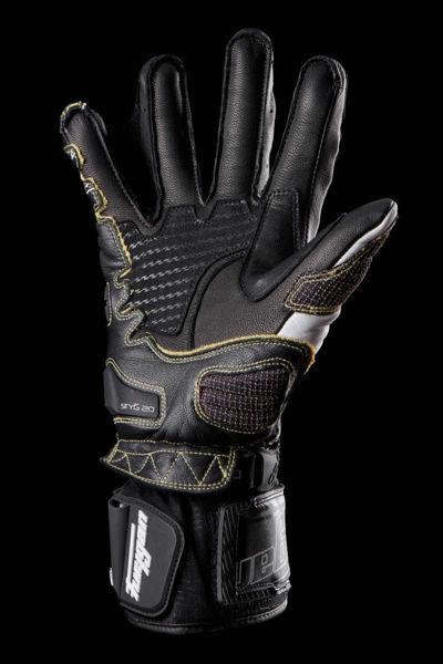 Furygan STYG20 X Kevlar Deri Motosiklet Yarış Eldiveni Siyah Beyaz