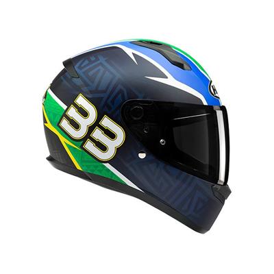 HJC C10 BB33 MC21SF  MAT MAVİ YEŞİL KASK