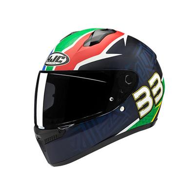 HJC C10 BB33 MC21SF  MAT MAVİ YEŞİL KASK