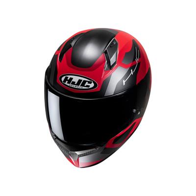 HJC C10 TİNS MC1SF  SİYAH KIRMIZI KASK