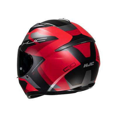 HJC C10 TİNS MC1SF  SİYAH KIRMIZI KASK