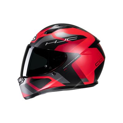 HJC C10 TİNS MC1SF  SİYAH KIRMIZI KASK