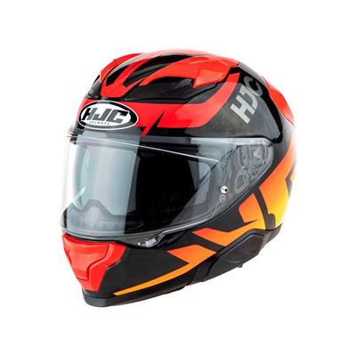 HJC F71 BARD MC1 SİYAH SARI KIRMIZI KASK