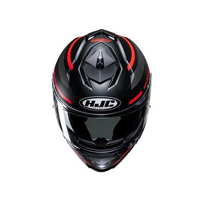 HJC İ71 FQ20 MC1SF SİYAH KIRMIZI KASK