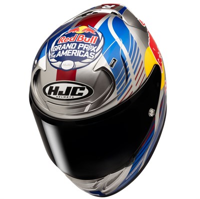 HJC RPHA12 Red Bull Austin GP II MC21 Kapalı Motosiklet Kaskı