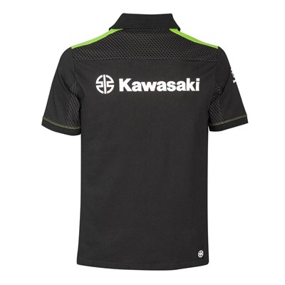 Kawasaki Erkek Polo Yaka Tişört Siyah/Yeşil