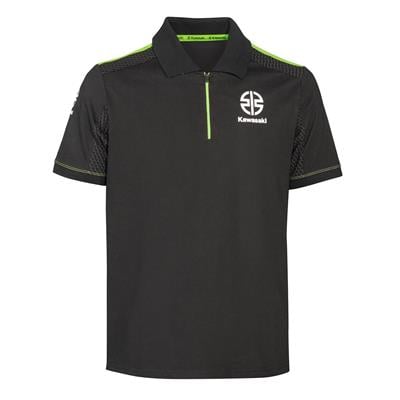 Kawasaki Erkek Polo Yaka Tişört Siyah/Yeşil