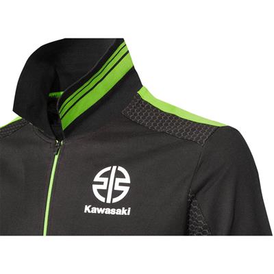 Kawasaki Erkek Polo Yaka Tişört Siyah/Yeşil