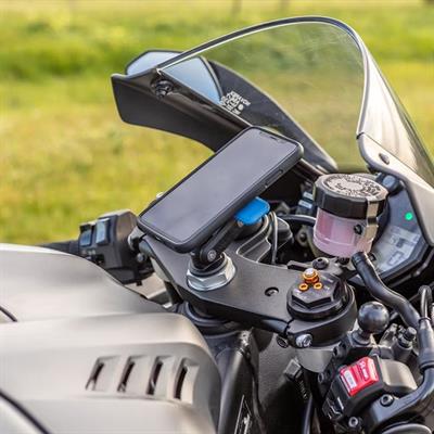 Quadlock Motosiklet Çatal Bağlantılı Titreşim Modüllü Telefon Tutucu Seti