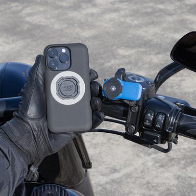 Quadlock Motosiklet Fren Debriyaj Bağlatılı Titreşim Modüllü Telefon Tutucu