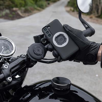 Quadlock Motosiklet Gidon Bağlantılı Pro Telefon Tutucu Seti