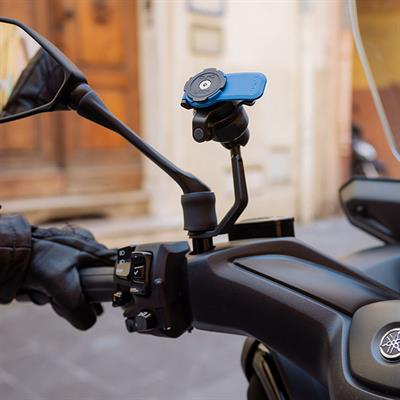 Quadlock Motosiklet Scooter Ayna Dibi Bağlantılı Telefon Tutucu Seti