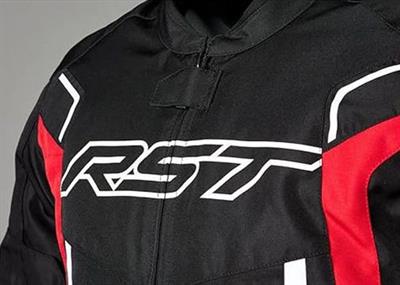 RST Pilot Evo Mevsimlik Motosiklet Ceketi Siyah Beyaz Kırmızı