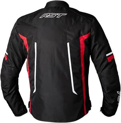 RST Pilot Evo Mevsimlik Motosiklet Ceketi Siyah Beyaz Kırmızı