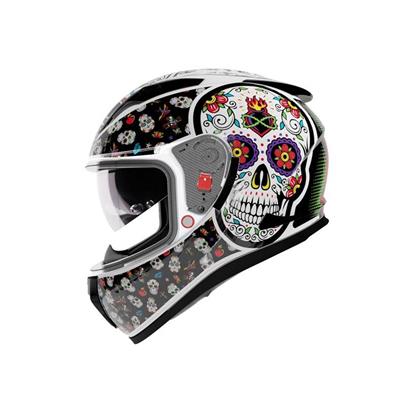 Shiro SH-605 Skull Candy Kapalı Motosiklet Kaskı