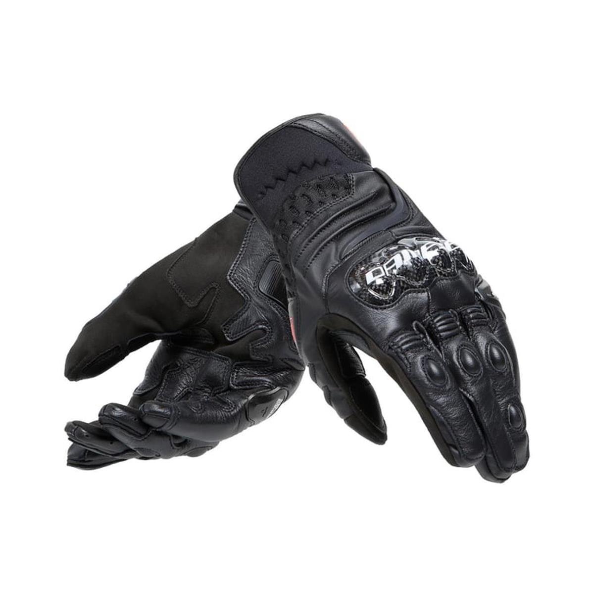 Dainese Carbon 4 Black Kısa Deri Eldiven