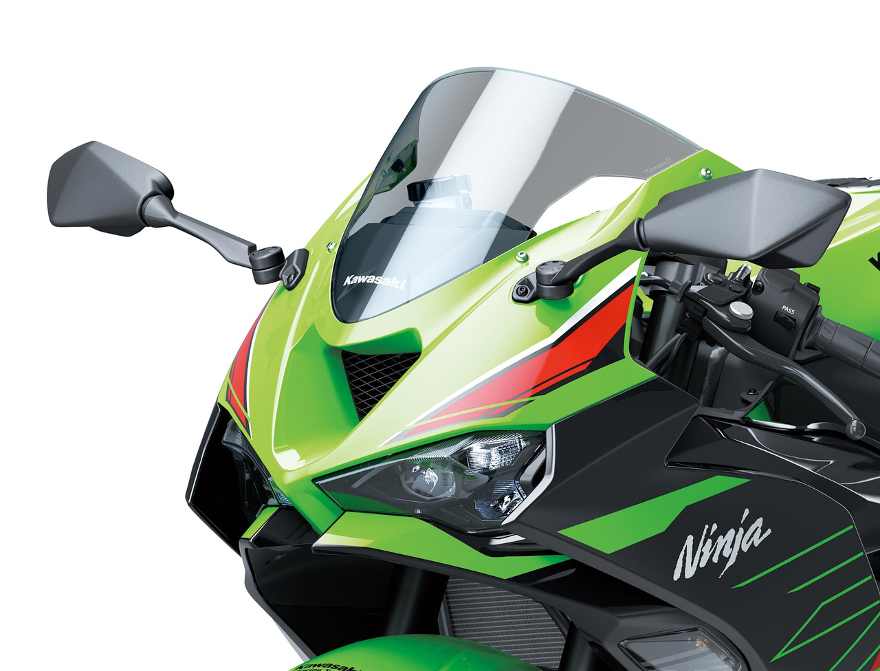 Kawasaki ninja ZX-6R Siyah Ön Cam Smoke