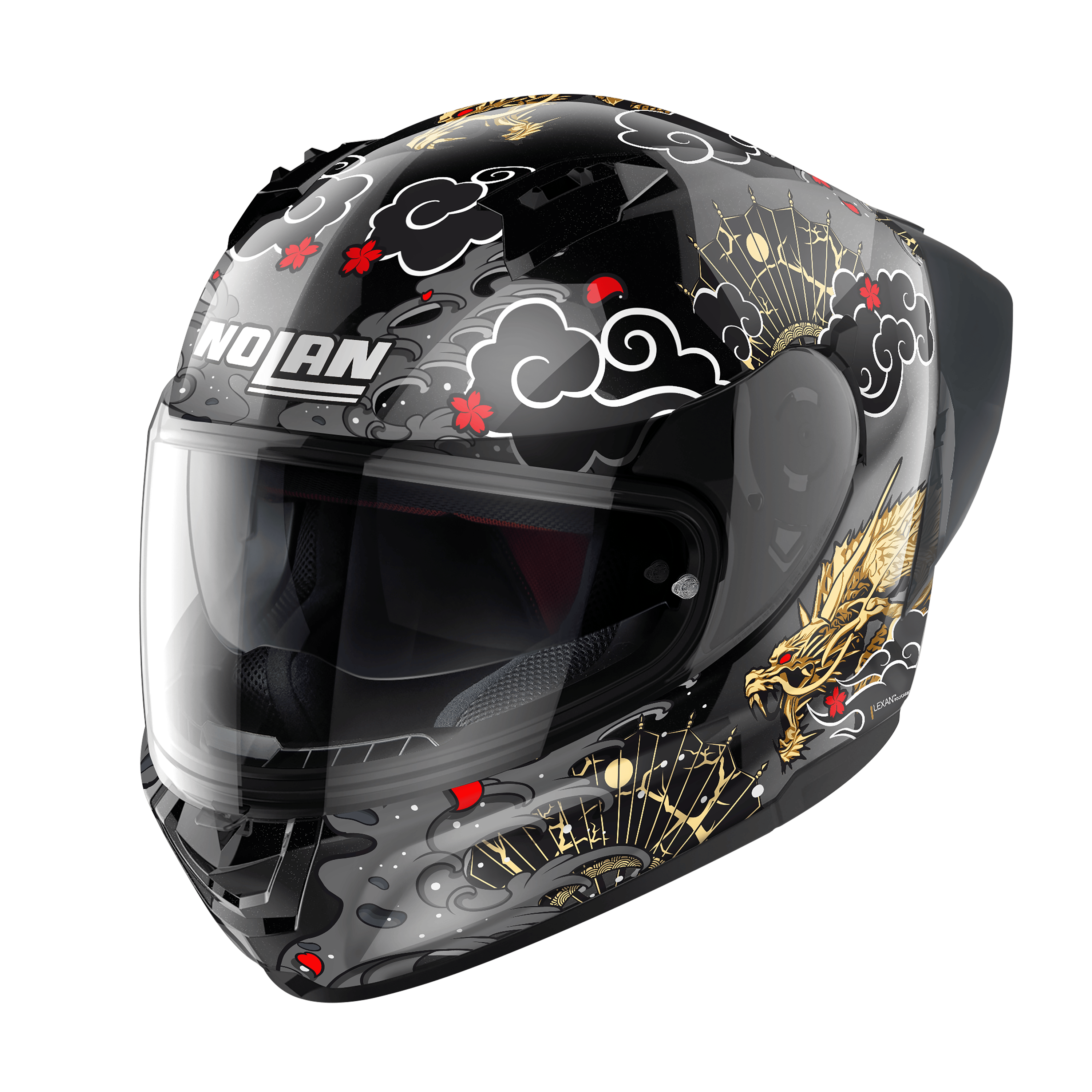 NOLAN N60-6 SPORT WYVERN 024 SİYAH - RENKLİ KAPALI KASK