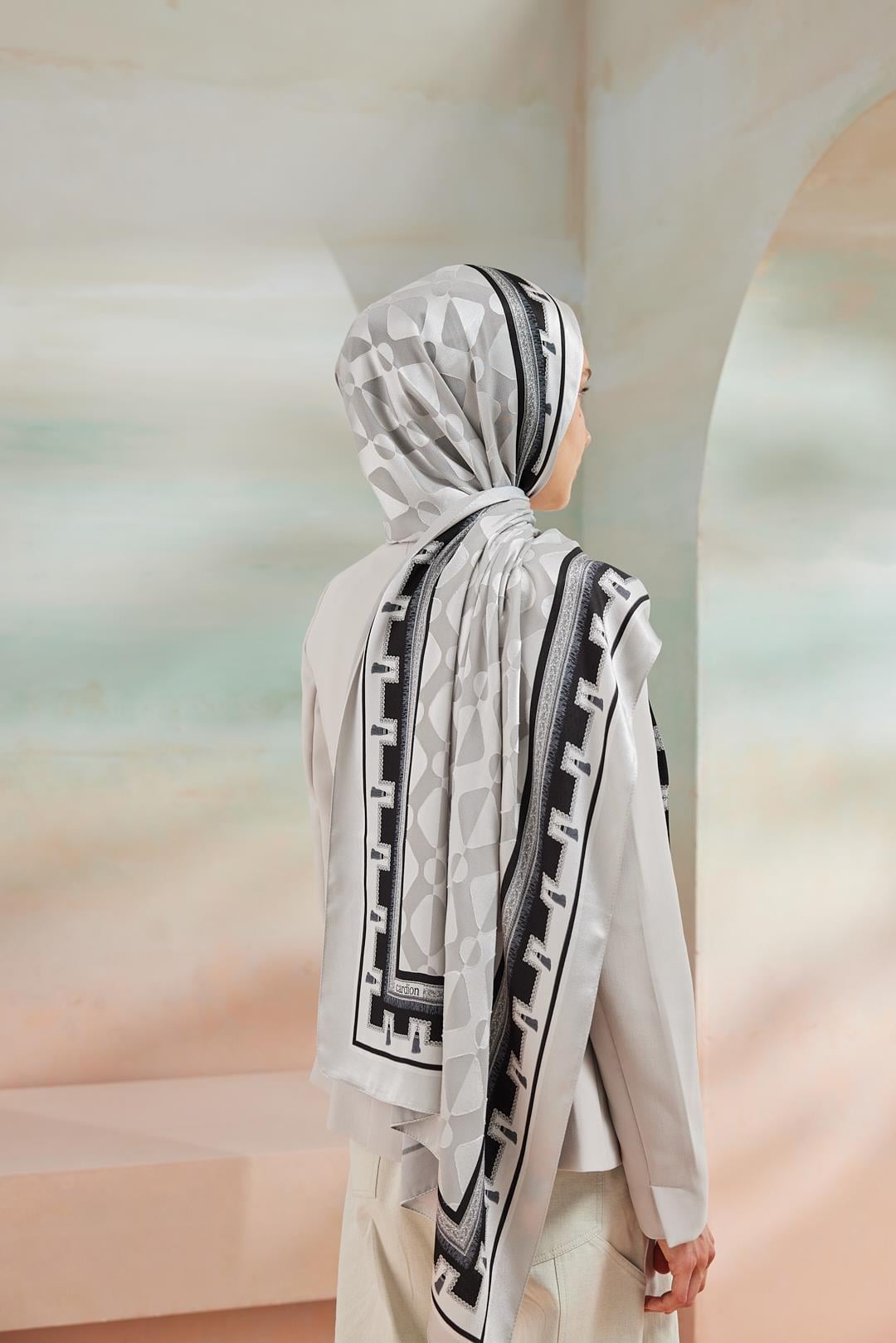 6343-1 DEVORE ŞAL GÜMÜŞ