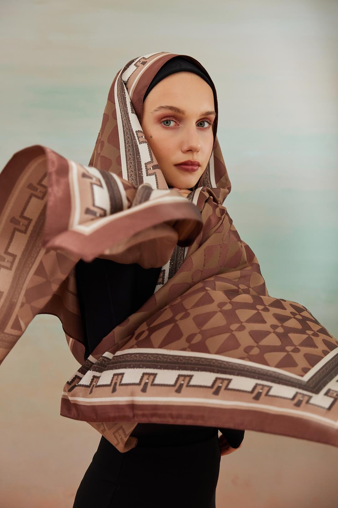 6343-1 DEVORE ŞAL SÜTLÜ KAHVE