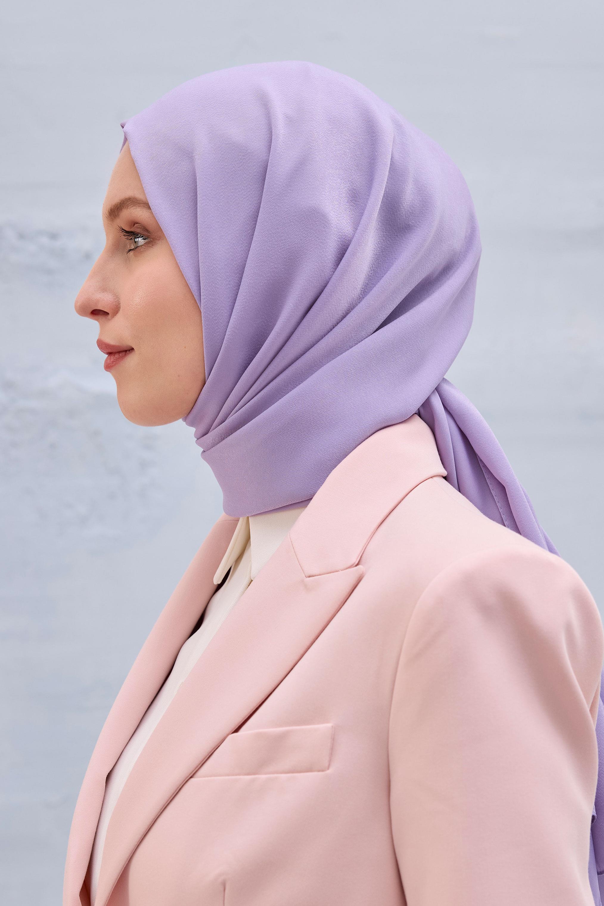 DÜZ PREMİUM ŞAL LİLA