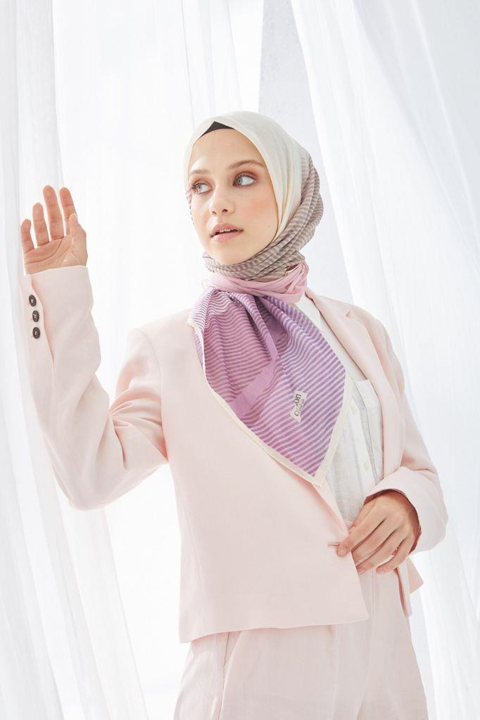EKOSE PAMUK EŞARP PEMBE