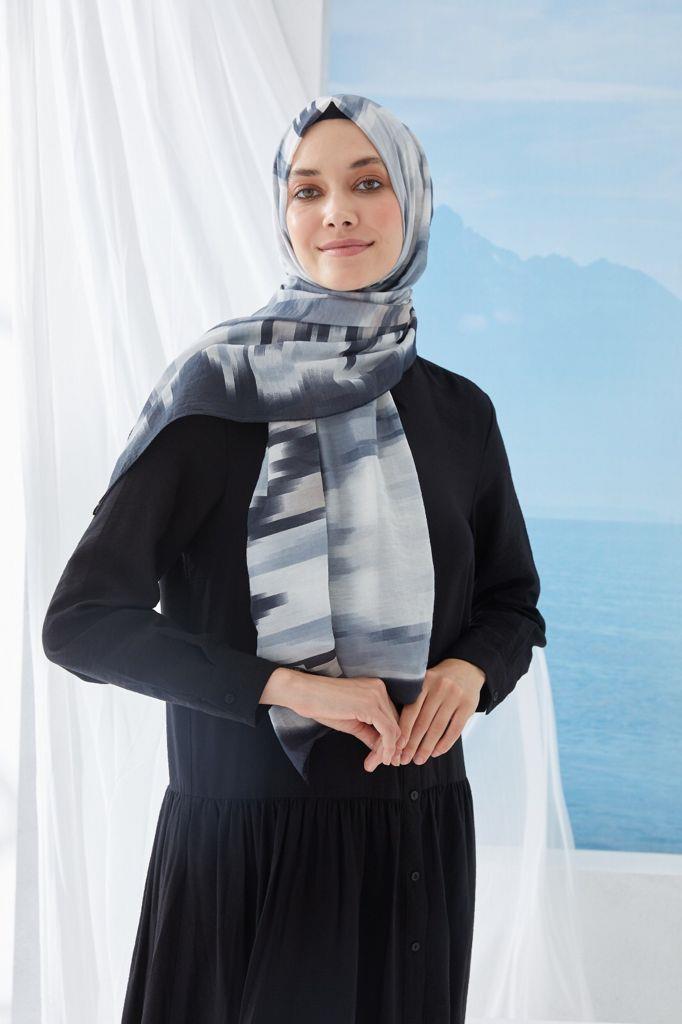 Pamuk İpek Şal Rüzgar FÜME