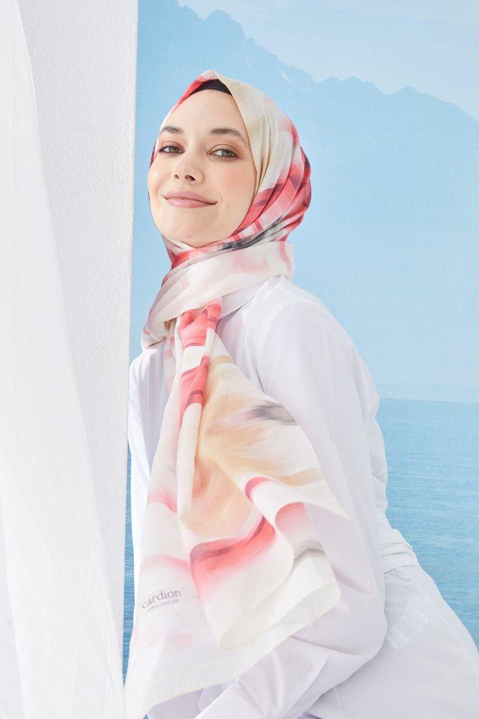 Pamuk İpek Şal Rüzgar KIRMIZI