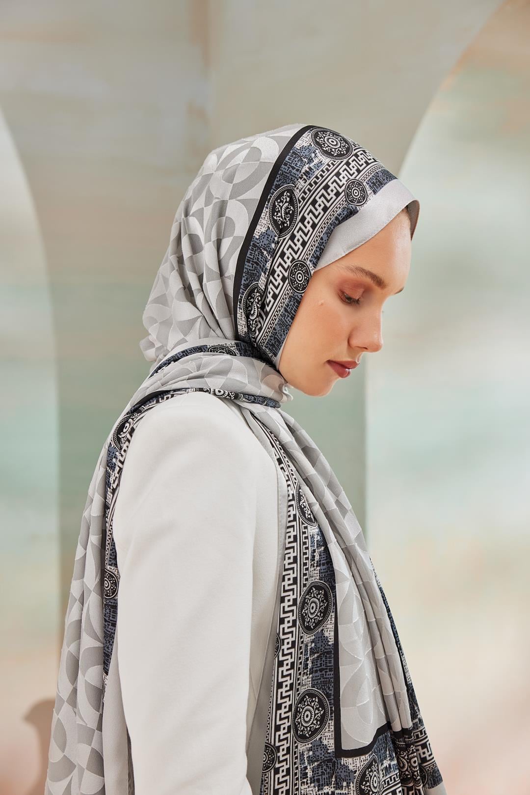 6343-2 DEVORE ŞAL GÜMÜŞ