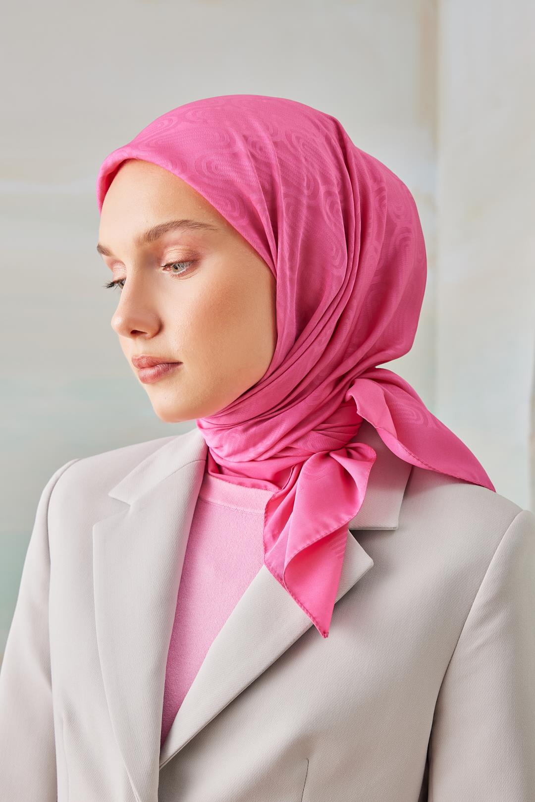 DÜZ CAPRİ SARMAL EŞARP FUŞYA