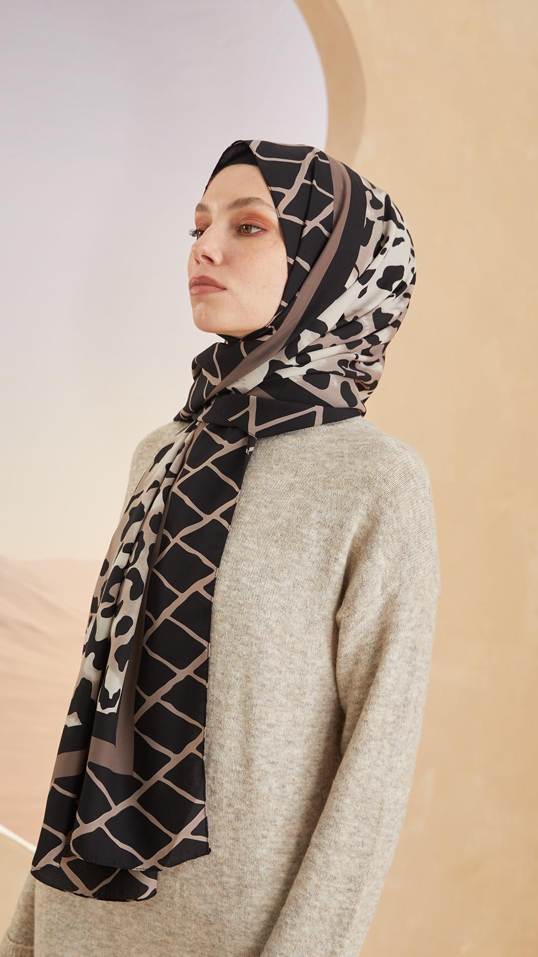 GEOMETRİK LEOPAR VİZON