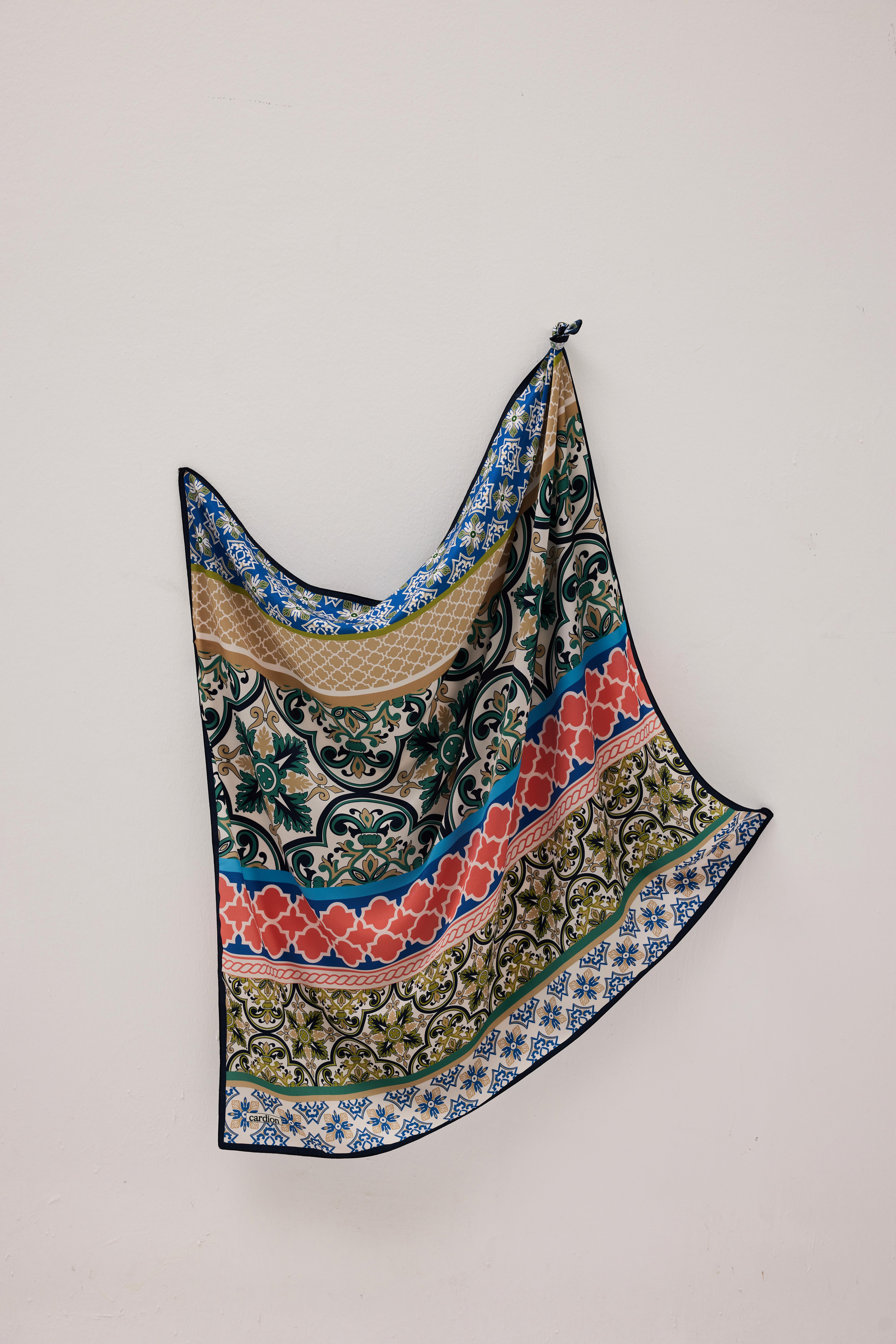 GOLD ÇİNİ EŞARP MAVİ