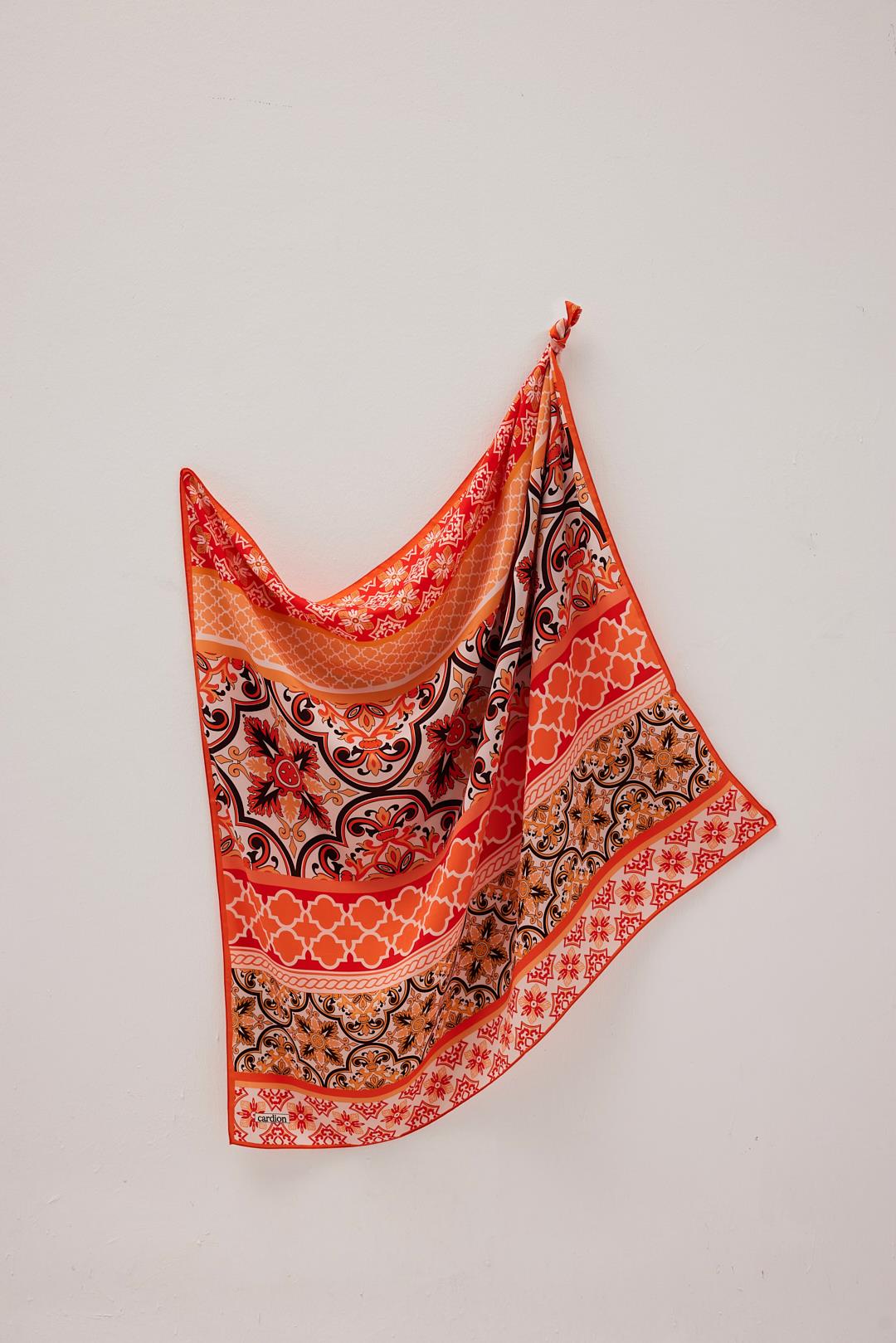 GOLD ÇİNİ EŞARP ORANJ