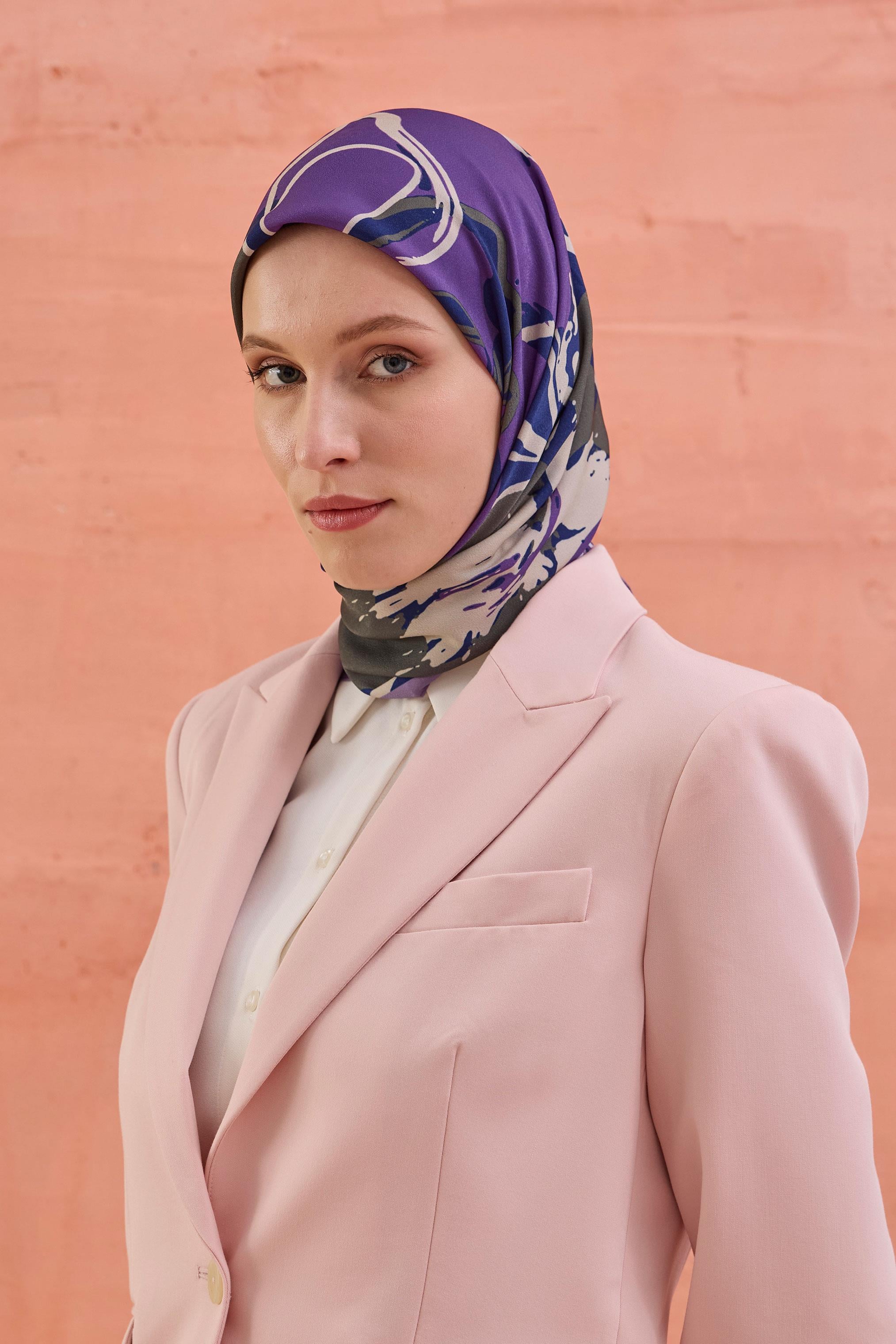 GOLD LATİN EŞARP MOR