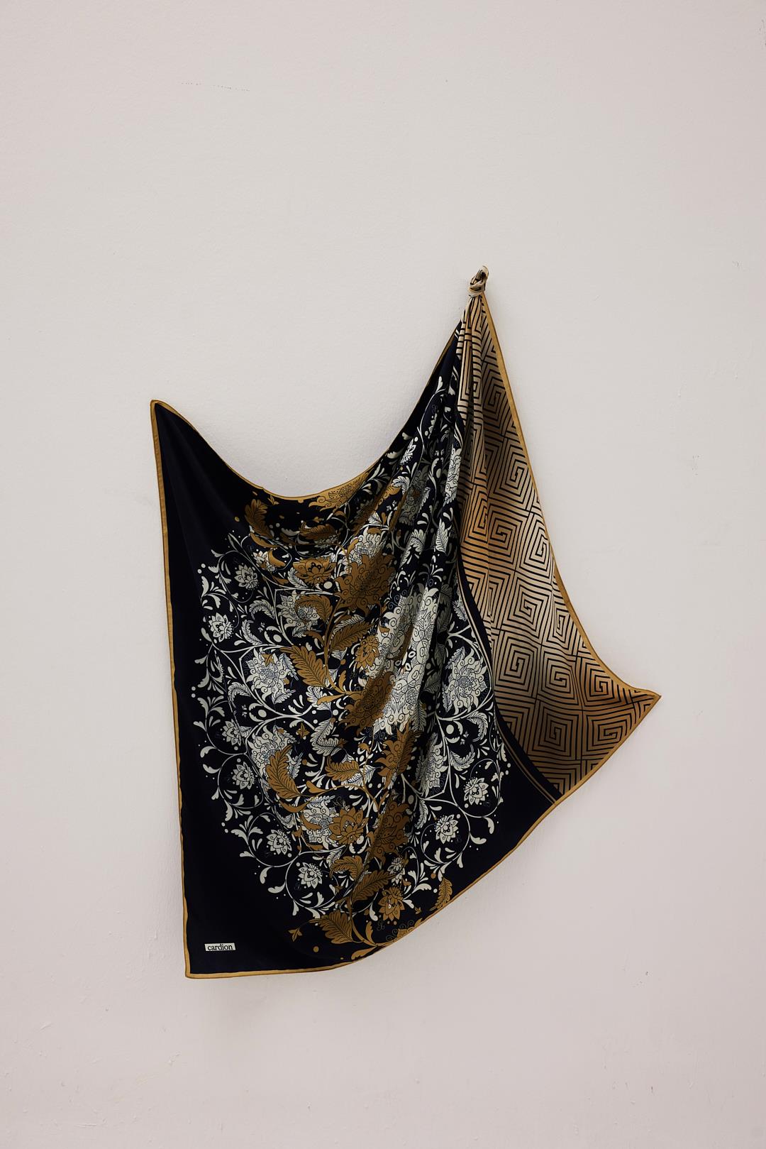 GOLD SANAT EŞARP SİYAH-GOLD
