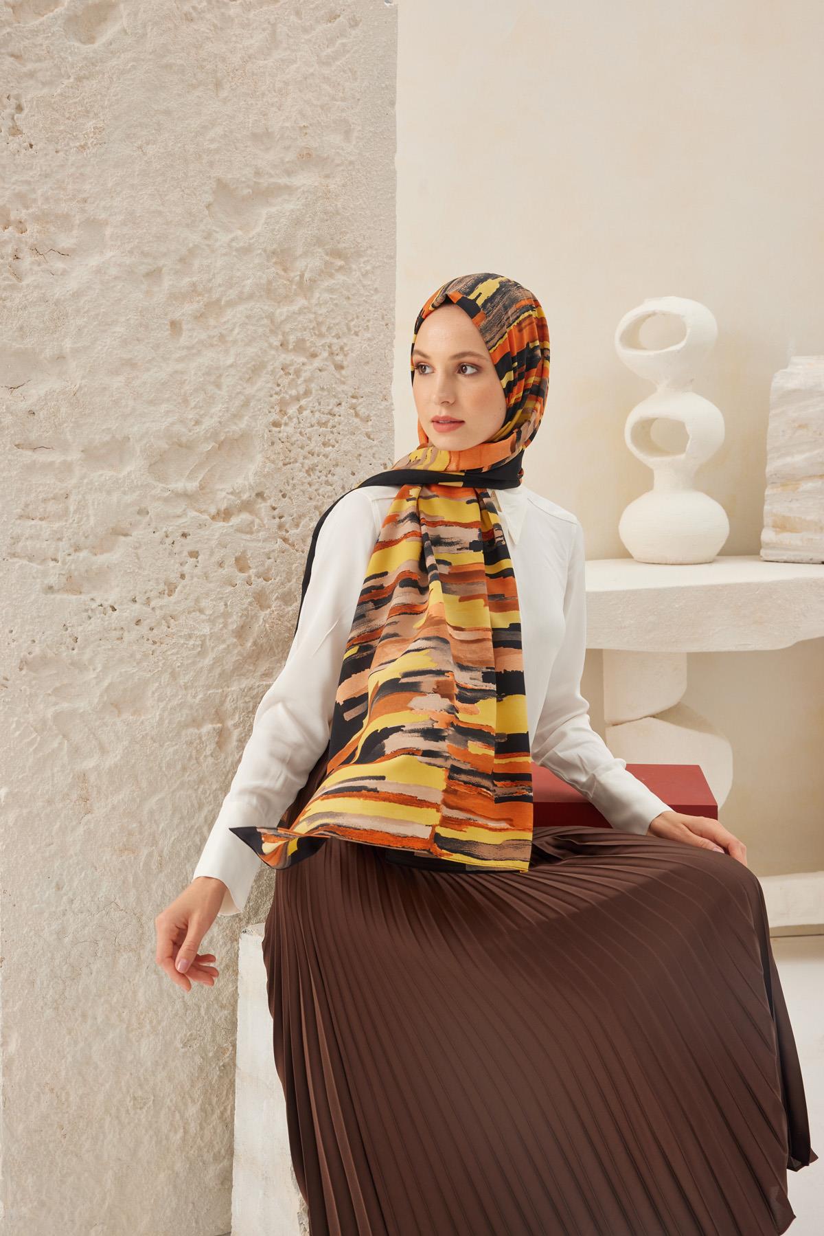 PASTEL DESEN MEDİNE ŞAL SARI