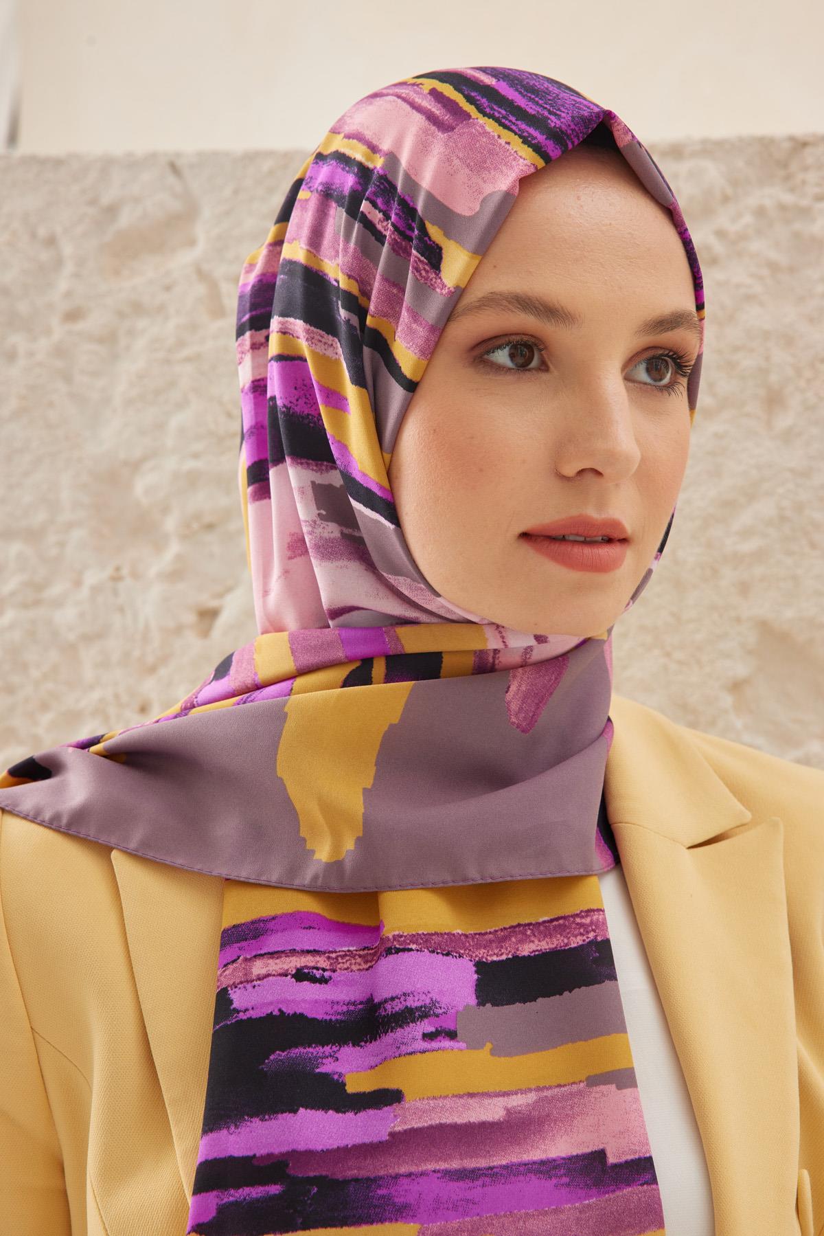 PASTEL DESEN MEDİNE ŞAL SIKLAMEN