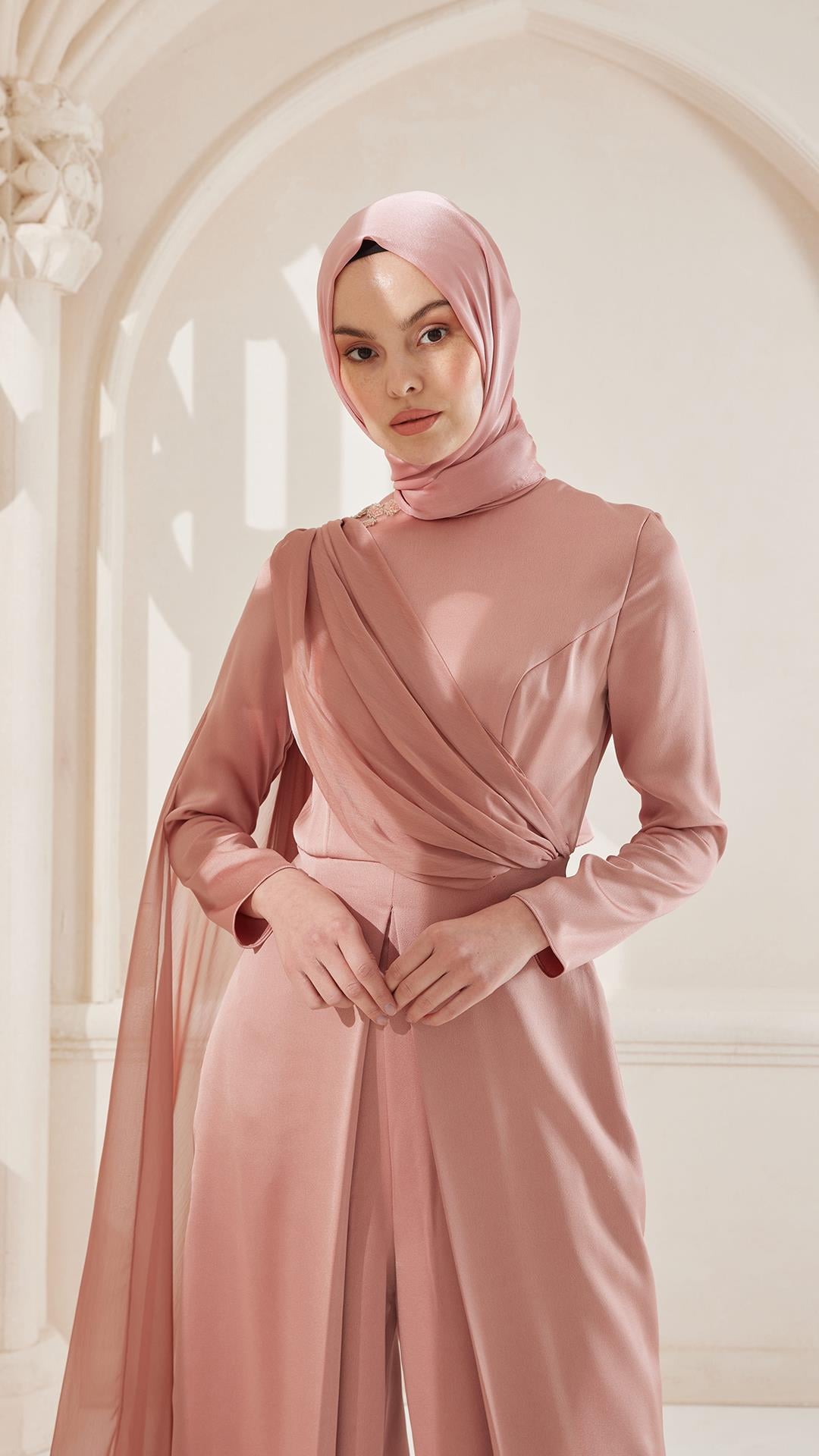 SHİNE ŞAL AÇIK PEMBE