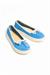 Marina Mavi Süet Hakiki Deri Kadın Ayakkabı