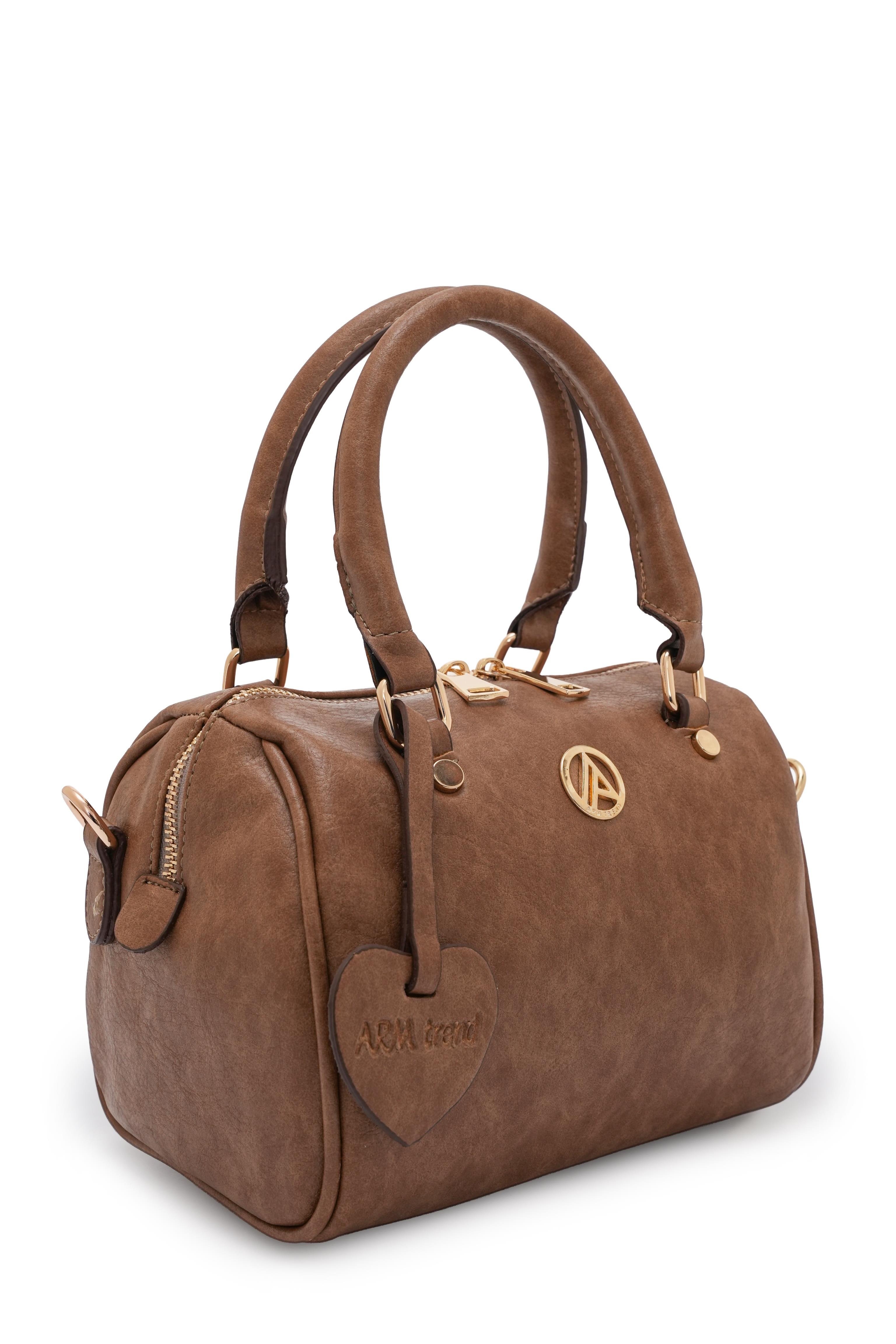 Armine Trend Uzun Askılı Orta Boy Speedy Çanta Vizon ARM140